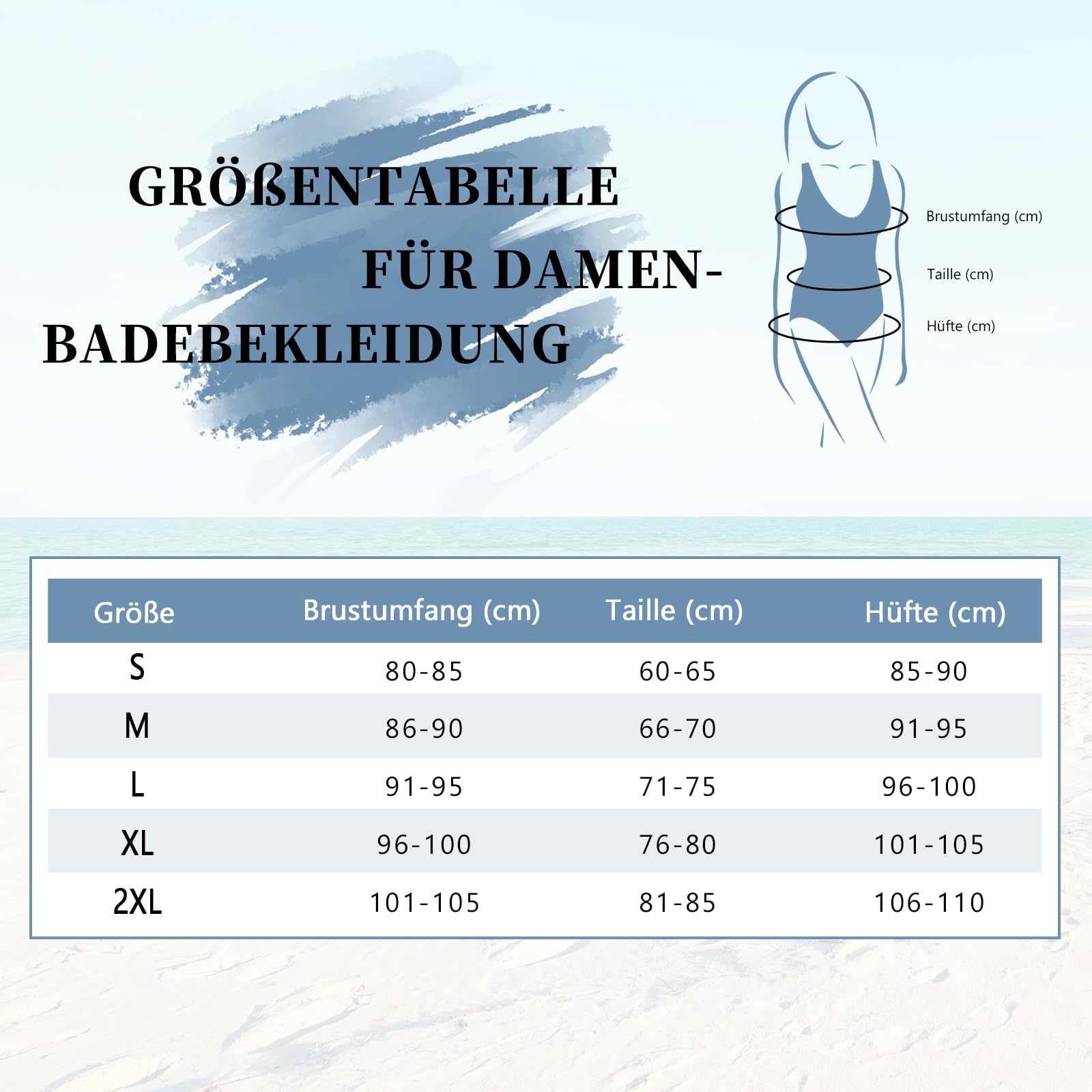 Costum de baie întreg albastru, decolteu în V – L