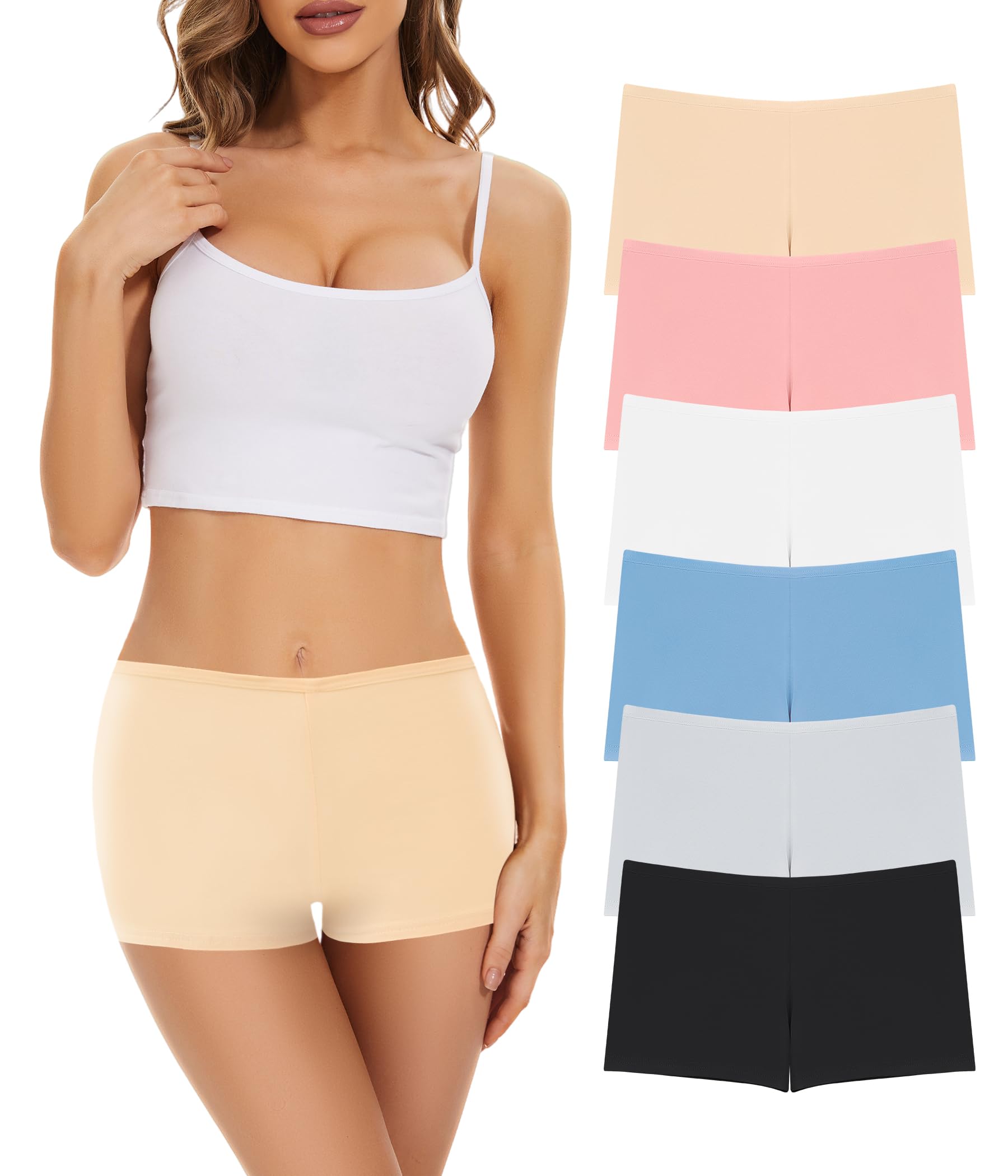 Set 6 perechi boxeri damă din bumbac – L/XL