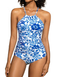 Costum de baie întreg floral, modelator – XXL