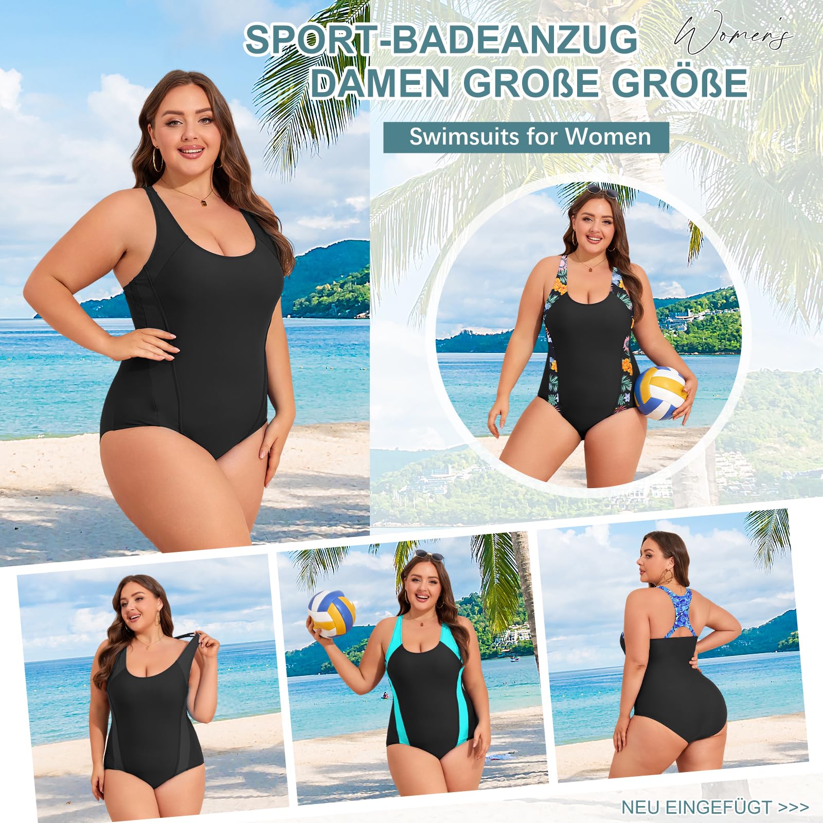 Costum de baie sport mint, mărime mare – 42