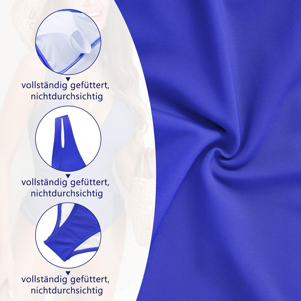 Costum de baie albastru safir, modelator – XXL