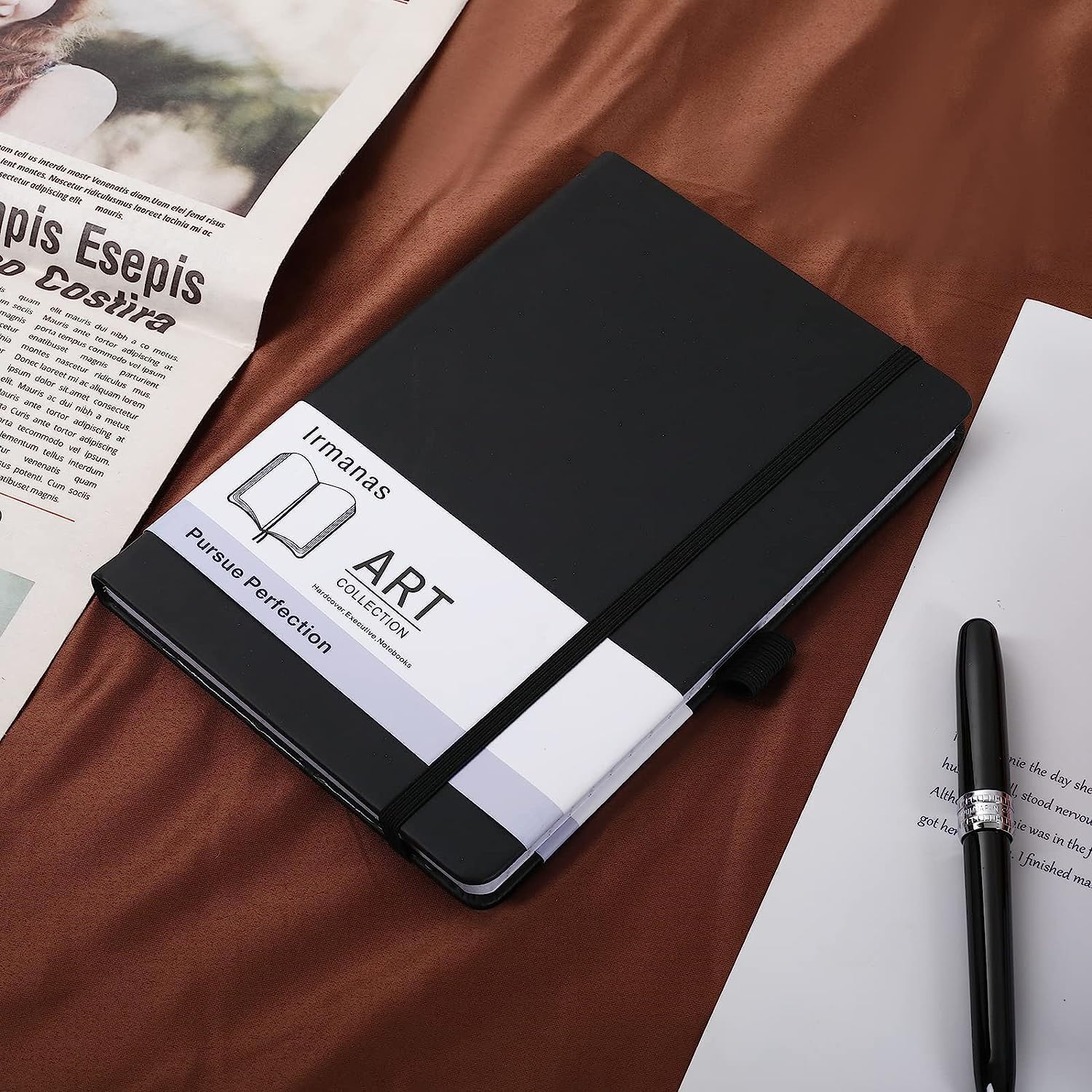 Caiet A5 Dictando 160 Pagini 100gsm, Copertă Rigidă, Elastic