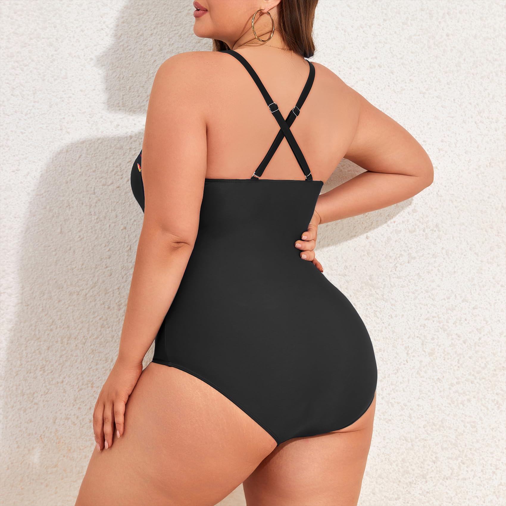 Costum de baie mărime mare, gri închis – 42